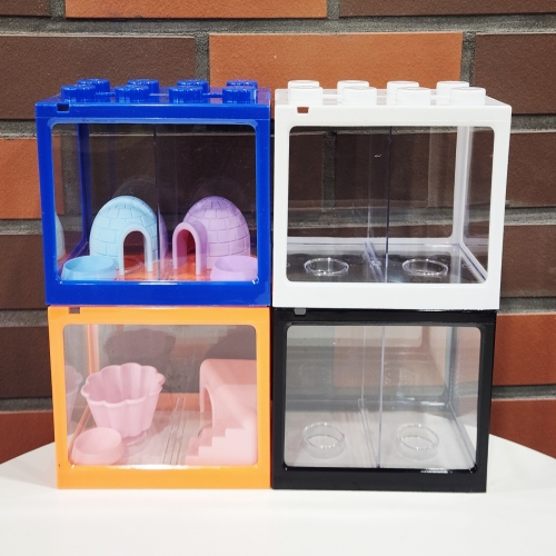 칸막이 분리형 블럭 사육장, 곤충 채집통, 달팽이 저금통 사육통