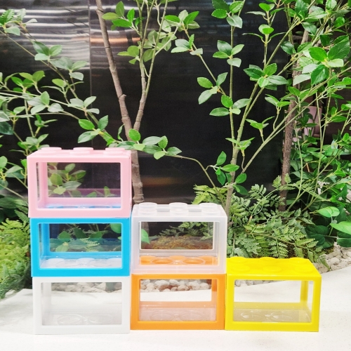블럭 미니 사육통, 소동물 곤충 채집통, 달팽이 키우기 사육장