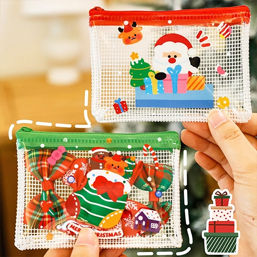 [아트필드] 크리스마스 PVC 미니 파우치