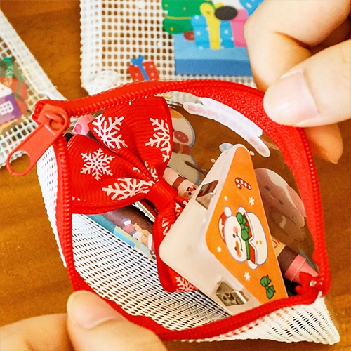 [아트필드] 크리스마스 PVC 미니 파우치