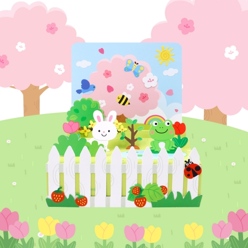 [오늘놀이] 봄동산 꾸미기(풍경/자연관찰/스티커, 도안 포함/KC인증)