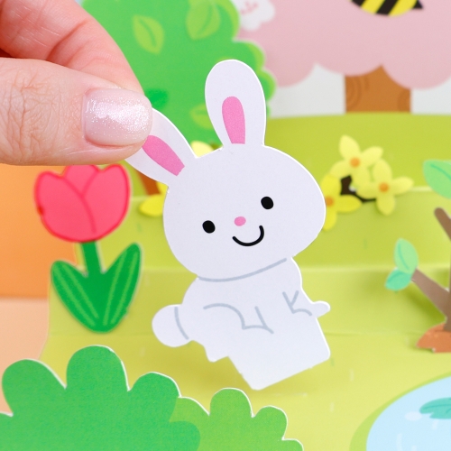 [오늘놀이] 봄동산 꾸미기(풍경/자연관찰/스티커, 도안 포함/KC인증)