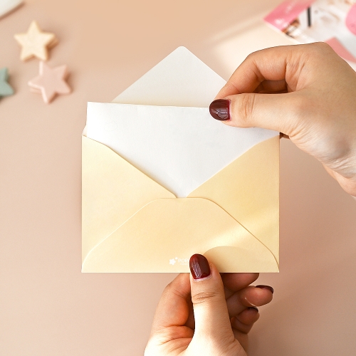 미오니 편지지 4매 + 봉투 2매 세트 친구사랑 애플데이