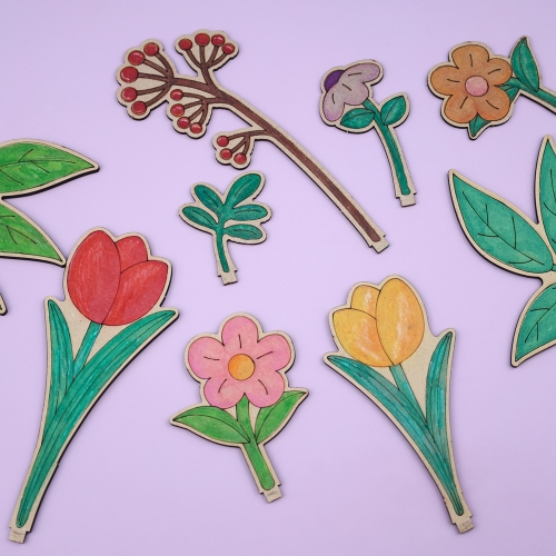 [오늘놀이] 꽃꽂이 화분 만들기(컬러링/자연환경/KC인증)