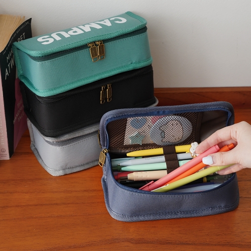 캠퍼스 스퀘어 필통 펜파우치