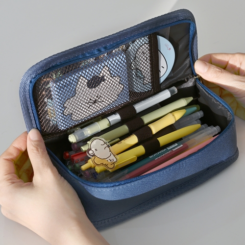 캠퍼스 스퀘어 필통 펜파우치