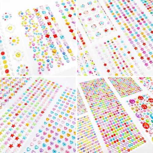 [대원피앤피] 큐빅 스티커 모음전(19종 택1/비즈/크리스탈 공예/KC인증)