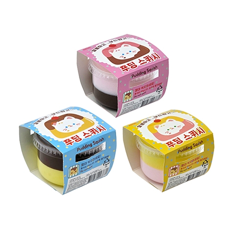 3000 달콤하고부드럽고 푸딩스퀴시