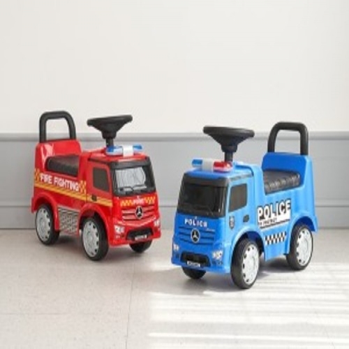 [두손] 소방경찰벤츠붕붕카-블루