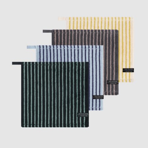 송월 스트라이프 핸드타올 고리수건 5장세트