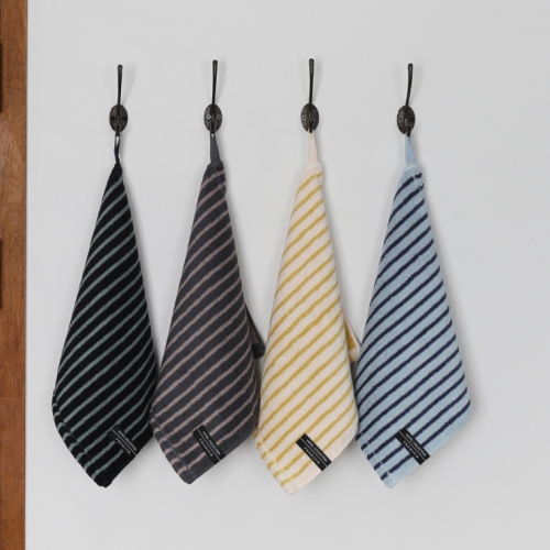 송월 스트라이프 핸드타올 고리수건 5장세트