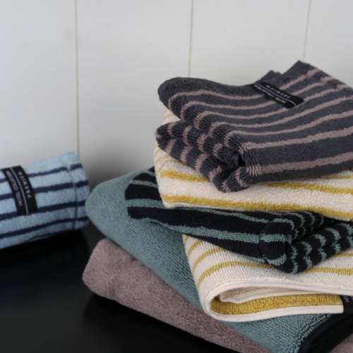 송월 스트라이프 핸드타올 고리수건 5장세트