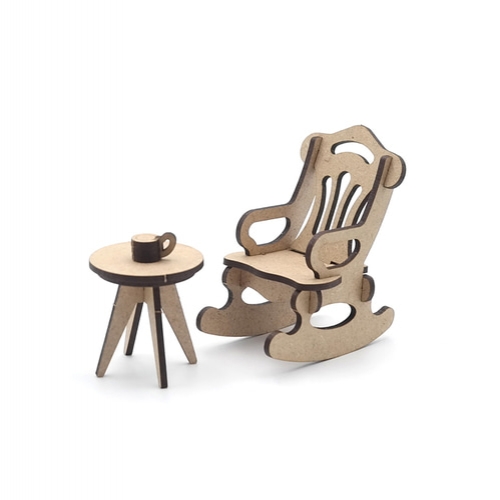 모또 나무 안락의자