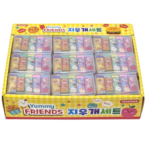 얌얌지우개 5P 세트 (36개)