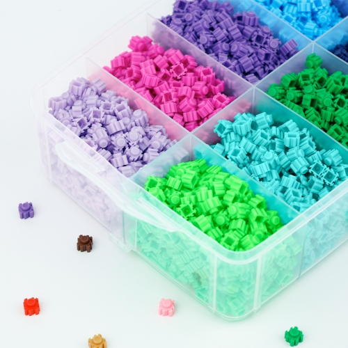 [오늘놀이] 8mm 디폼블록 대용량 세트 10,000pcs(24색/부자재 포함/KC인증)