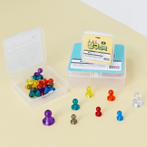 [오아트] 네오디움 컬러 장구 자석(3종 택1/보관 케이스 포함/마그네틱)