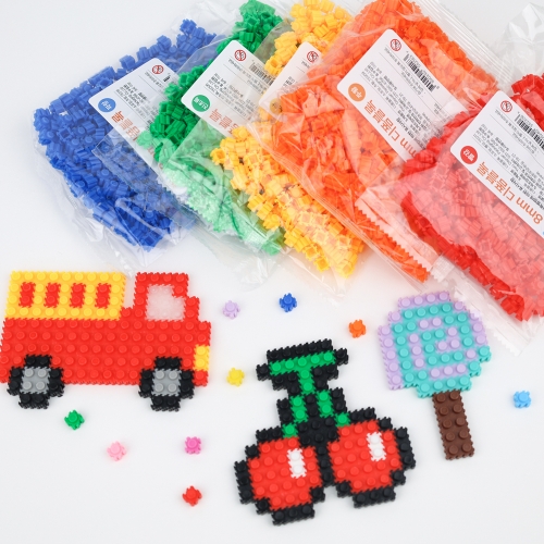 [오늘놀이] 8mm 디폼블록 소포장 300pcs(24색 택1/부자재 추가 구매/KC인증)