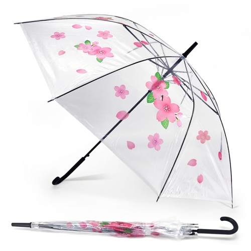 [탑키드] 봄 벚꽃 투명 우산 꾸미기(투명 방수 스티커 포함)