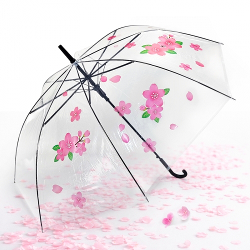[탑키드] 봄 벚꽃 투명 우산 꾸미기(투명 방수 스티커 포함)