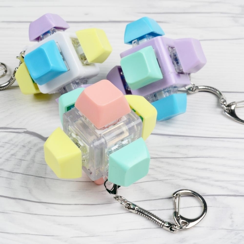 6구 무한 클릭 딸깍이 키링 1p 피젯토이 딸깍이놀이 열쇠고리