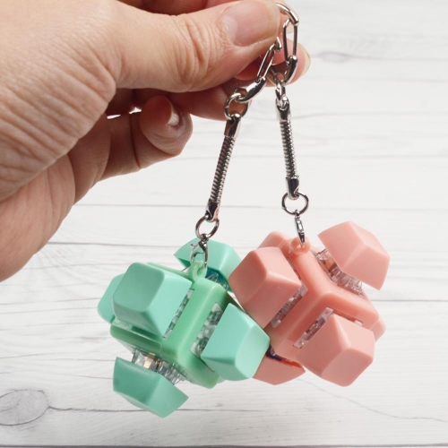 6구 무한 클릭 딸깍이 키링 1p 피젯토이 딸깍이놀이 열쇠고리