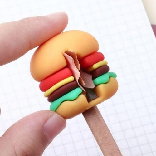 햄버 감자 튀김 연필깎이이 1p 신학기 학용품 캐릭터