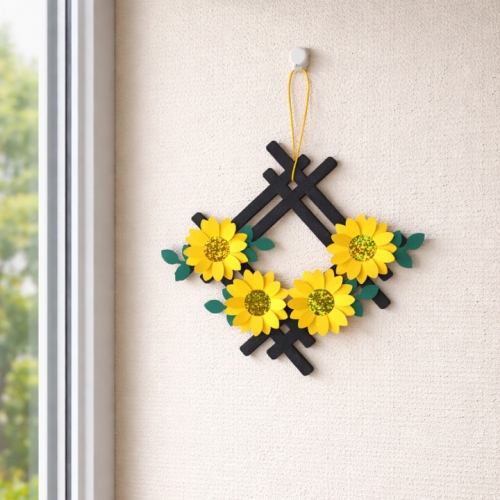 [해피메이크]반짝반짝 해바라기 미니 액자