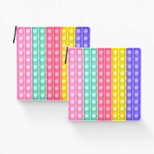 숫자 푸쉬팝 버블 덧셈 곱셈 구구단 수배열판 수학 사칙연산 교구