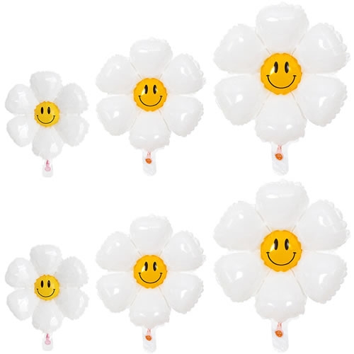 스마일 데이지 꽃 풍선