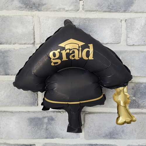 [파티붕붕]무광 미니 학사모 은박풍선 / 졸업 GRAD 풍선 졸업식 축하 포토존 이벤트 장식 용품