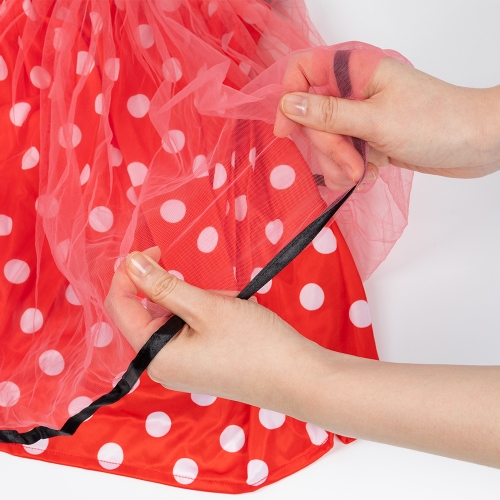 [캐스비]플레이 공주드레스 레드도트(2987) (세트 선택 가능)