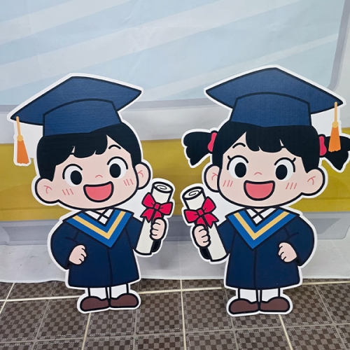 [파티붕붕]빅 졸업 키즈 포토존 140 / 어린이집 유치원 수료 졸업 파티 판넬 학사모 포토존