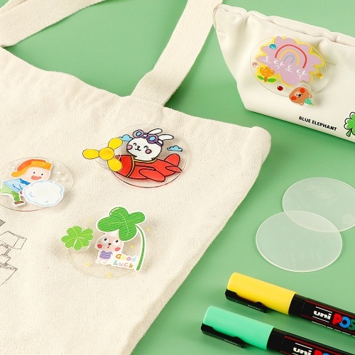 메이크문구 KIT004 내맘대로만들기 스피너투명뱃지