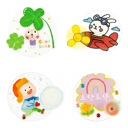 메이크문구 KIT004 내맘대로만들기 스피너투명뱃지