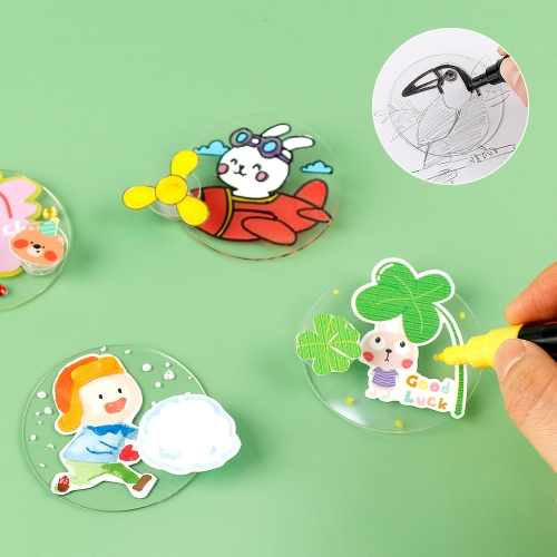 메이크문구 KIT004 내맘대로만들기 스피너투명뱃지