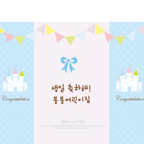 [파티붕붕] cc161 현수막 / 생일축하현수막 포토존현수막 두돌생일상