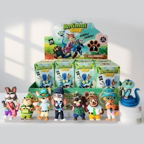 애니멀 시티 랜덤 피규어 키링 1p 동물 캐릭터 열쇠고리