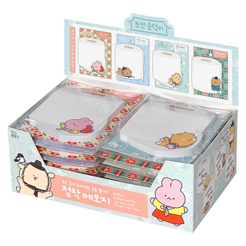 조선순덕이 점착 메모지 (20개)