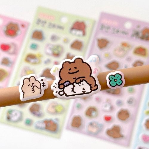 곰돌곰돌곰돌희 쿠션 스티커 (8개)