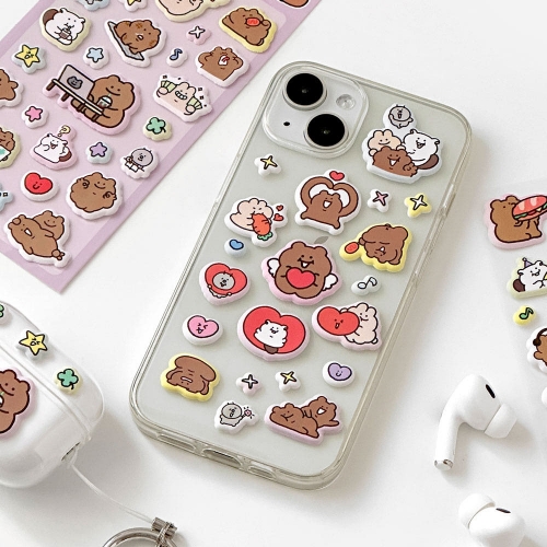 곰돌곰돌곰돌희 쿠션 스티커 (8개)