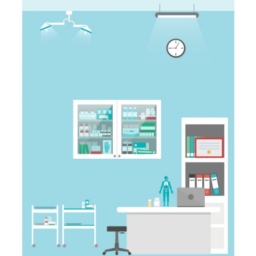 [파티붕붕] D2925 / 어린이집 유치원 소아과 병원 역할놀이 포토존 배너 제작