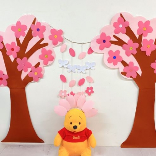 단추 벚꽃나무 포토존(반제)