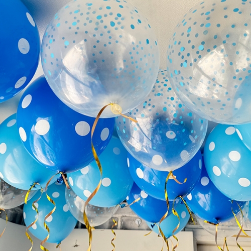 [파티붕붕] 12인치 도트풍선 (10개) / 12인치 파티 데코 풍선 이벤트 행사장식 포토존꾸미기