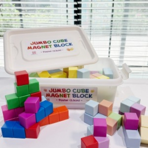 [두손] 점보큐브마그넷블럭(믹스324pcs)