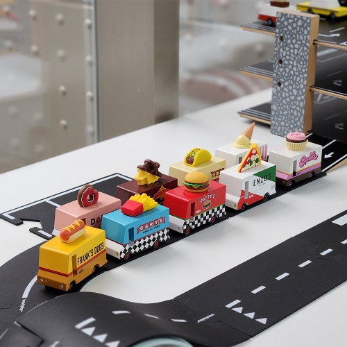 캔디랩토이즈 푸드트럭 9종 유아 자동차 장난감 교통놀이 교구