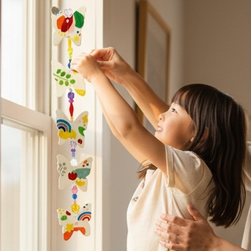 반짝이는 보석나무모빌 나비모빌 만들기키트 비즈발