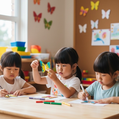 반짝이는 보석나무모빌 나비모빌 만들기키트 비즈발