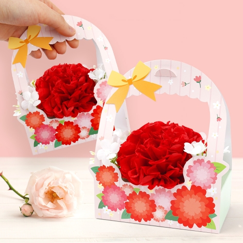 카네이션 꽃 가방