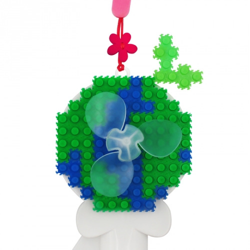 이지툭툭블럭 지구 손선풍기