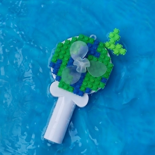 이지툭툭블럭 지구 손선풍기